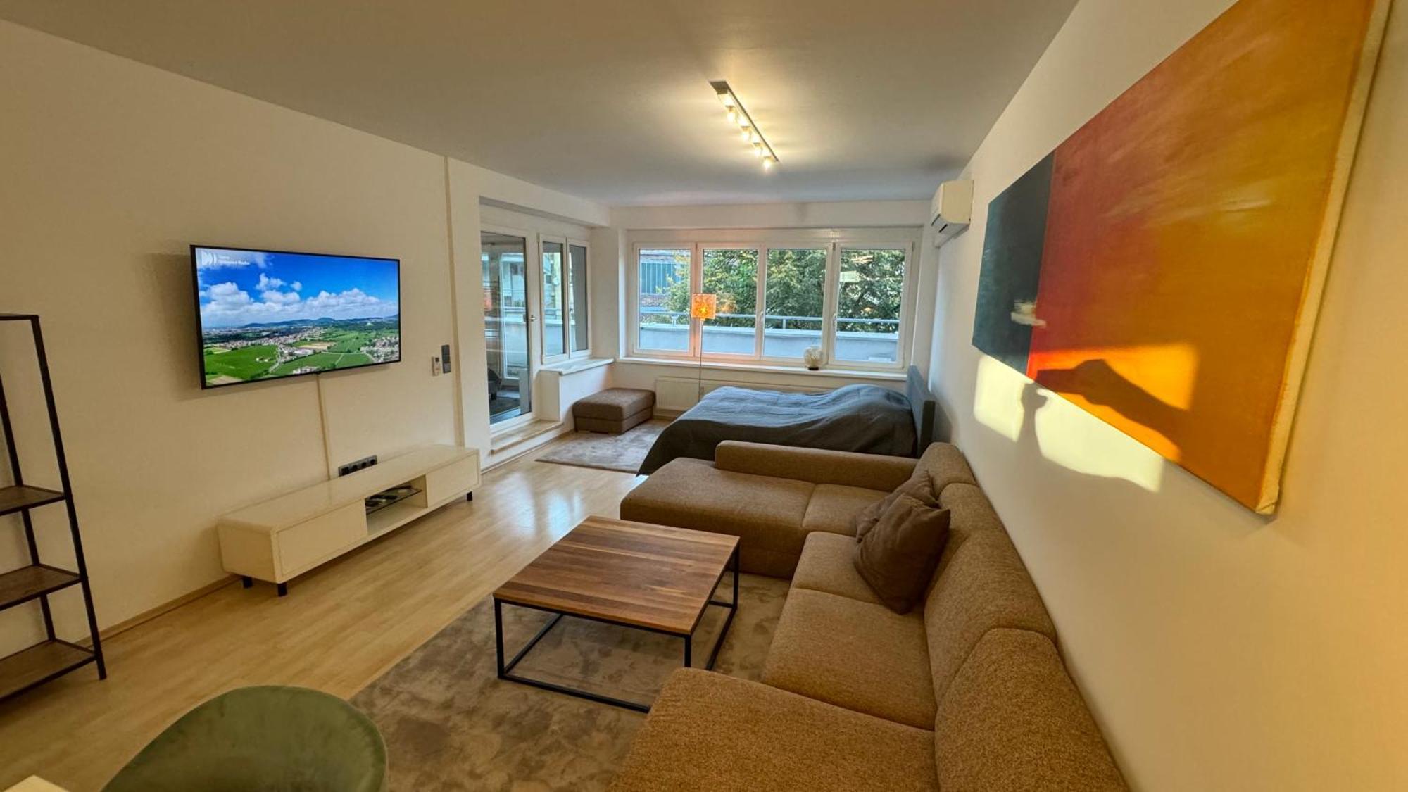 City Apartement Linz Fuer 5 Gaeste Mit Self-Checkin Und Kueche Buitenkant foto