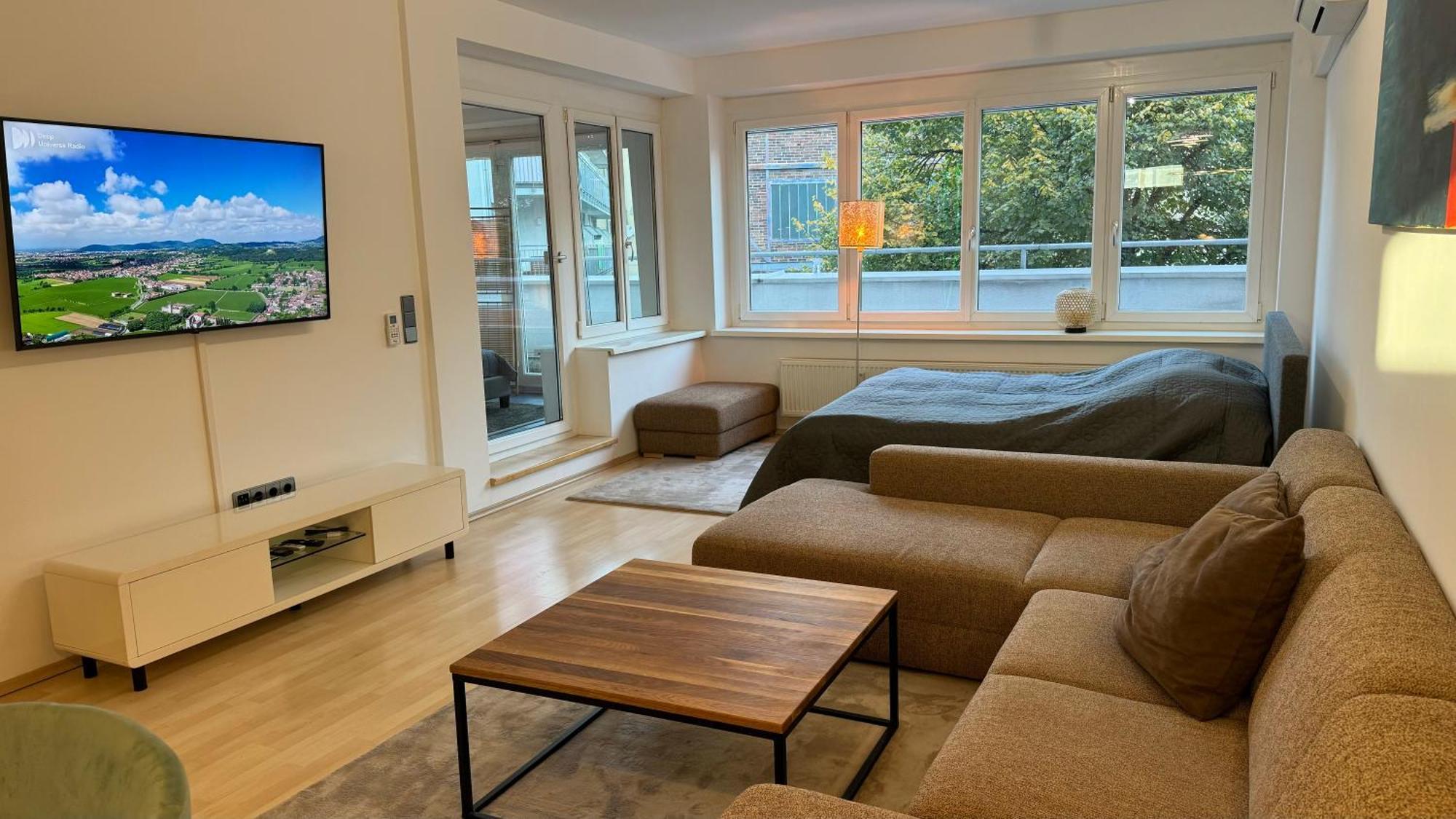City Apartement Linz Fuer 5 Gaeste Mit Self-Checkin Und Kueche Buitenkant foto